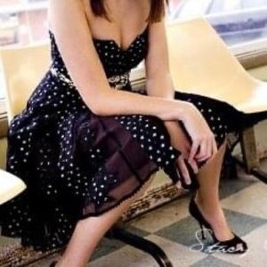 Anthropologie Champagne Cocktail Strapless Dress Size 2